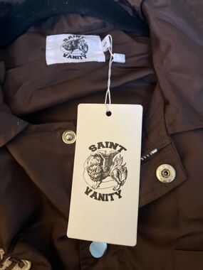 Saint Vanity Brown Jacket & Shorts Set Cropped Workwear Y2K Street